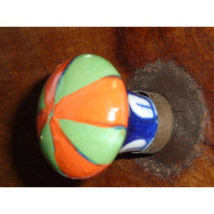 Porcelain knobs en peer arlequin