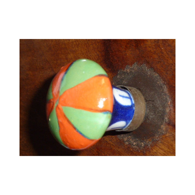 Boutons en porcelaine en poire arlequin