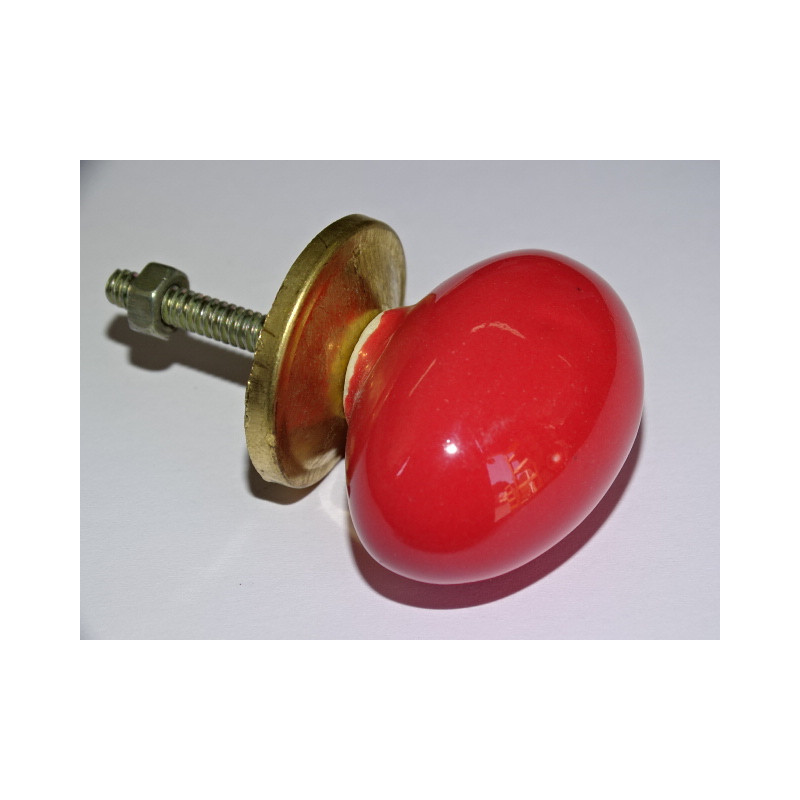 Boutons olive UNIS rouge