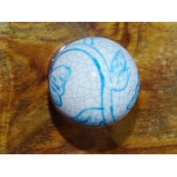 Maniglia Palla azzurro effetto crepitava.