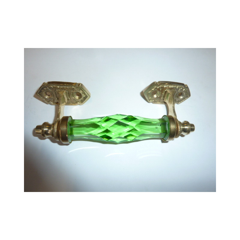 Griff Glas 14 cm grün