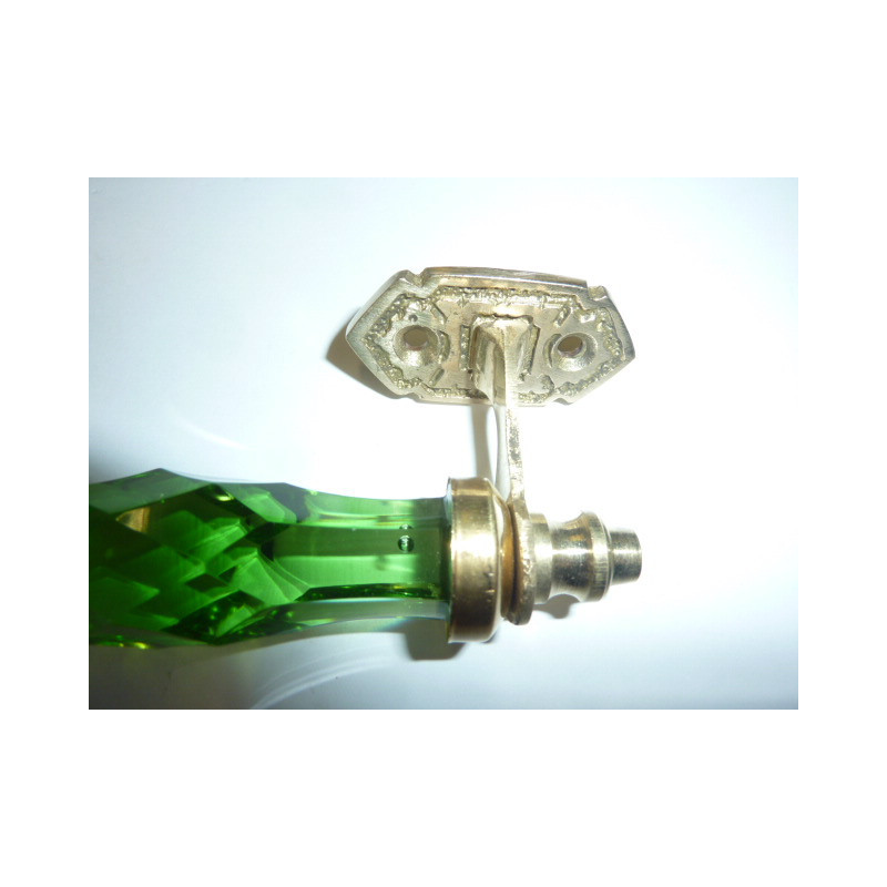 Griff Glas 14 cm grün