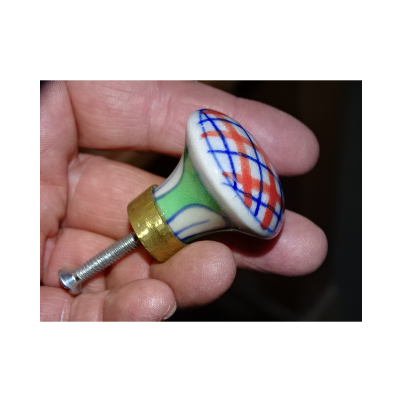 Set of 6 porcelain knobs - Lot 71