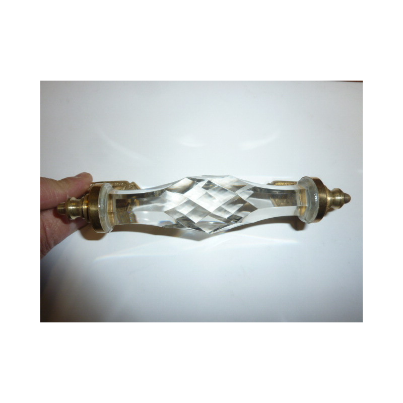 handle in glass 17 cm transparente