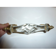 handle in glass 17 cm transparente