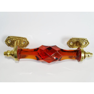 17 cm glass handle AMBER