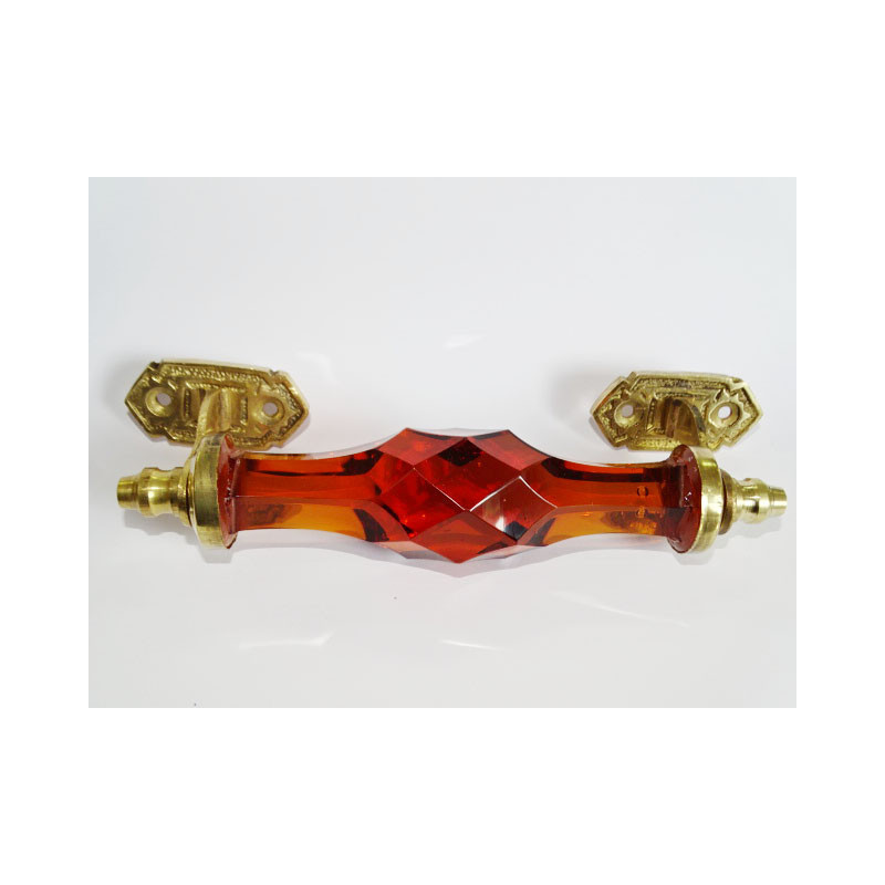 17 cm glass handle AMBER