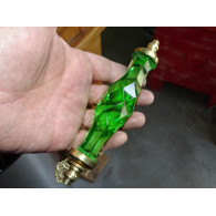 Mango de cristal verde de 17 cm