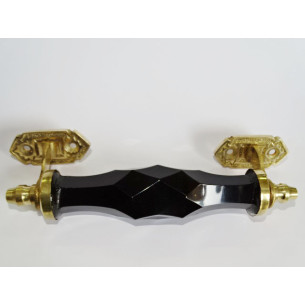 Mango de cristal negro de 17 cm