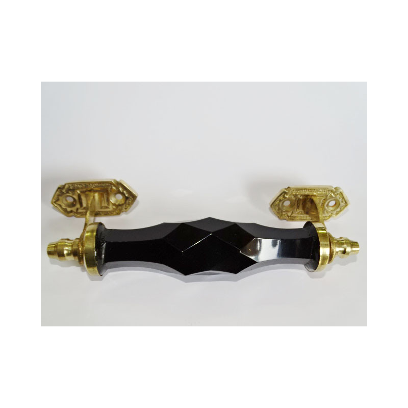 Mango de cristal negro de 17 cm