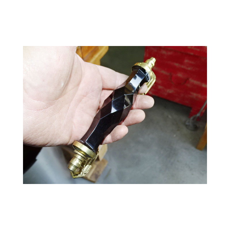 17 cm black glass handle