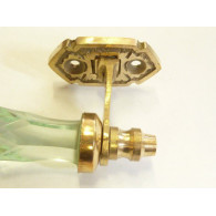14 cm transparent glass handle