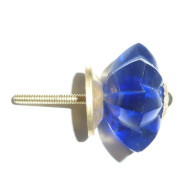 pumpkin button 45 mm ultramarine - gold