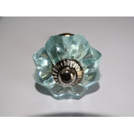 bottone zucca 35 mm colore azzurro - argento