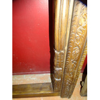 Vieilles portes de maison en forme d'arche sculptée en 135x255 cm