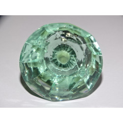 Bottone in vetro a forma DIAMOND 45 mm verde molto chiaro