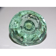 Botón cristal forma DIAMANTE 45 mm verde muy claro