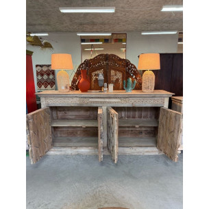 Buffet portes anciennes grand format 227x53x112cm