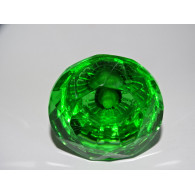 Bouton en verre en forme de DIAMANT 50 mm vert