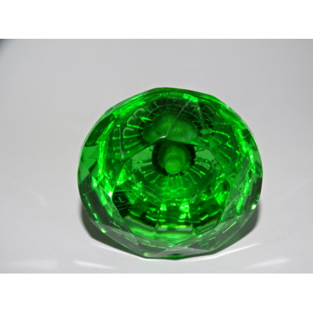 DIAMANT förmiger Glasknopf 50 mm grün