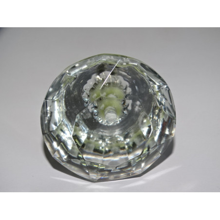 Botón de cristal en forma de DIAMANTE 50 mm transparente