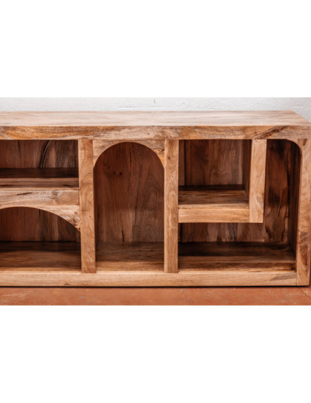 Buffet bas/meuble TV niches en manguier
