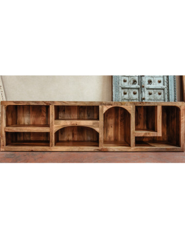 Buffet bas/meuble TV niches en manguier