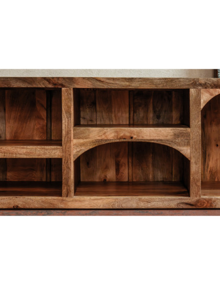 Buffet bas/meuble TV niches en manguier