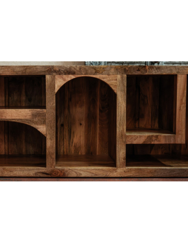 Buffet bas/meuble TV niches en manguier