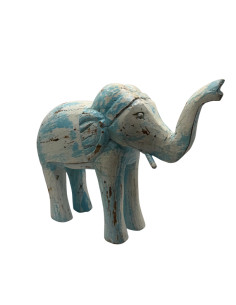 Statue d'éléphant en bois...