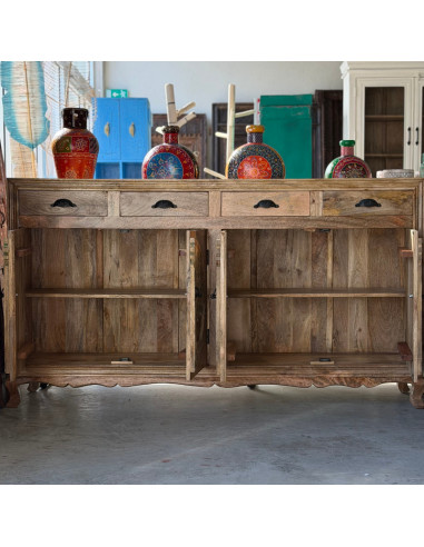 Mango Wood Tree of Life Sideboard – 180 cm