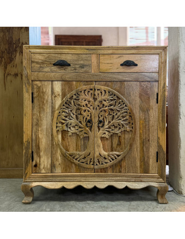 Buffet Arbre de Vie en manguier – 90 cm