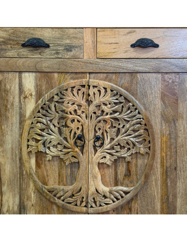 Buffet Arbre de Vie en manguier – 90 cm