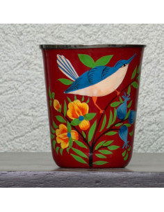 Gobelet en métal peint à la...