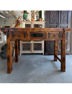 Console en manguier et...