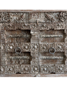 Teak Sideboard with Antique Rajasthan Doors – 116 cm