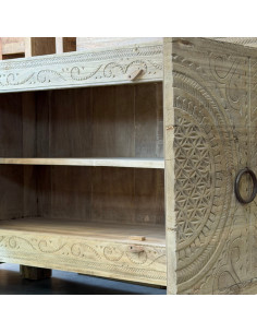 Buffet en teck sculpté – 152 cm