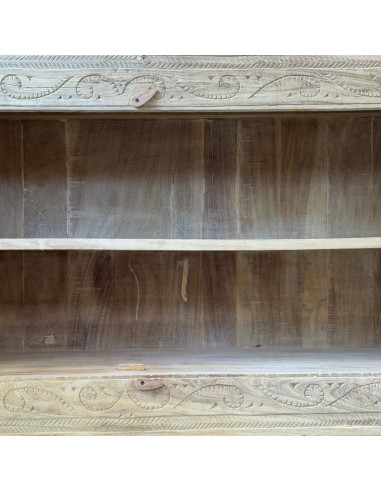 Buffet en teck sculpté – 152 cm