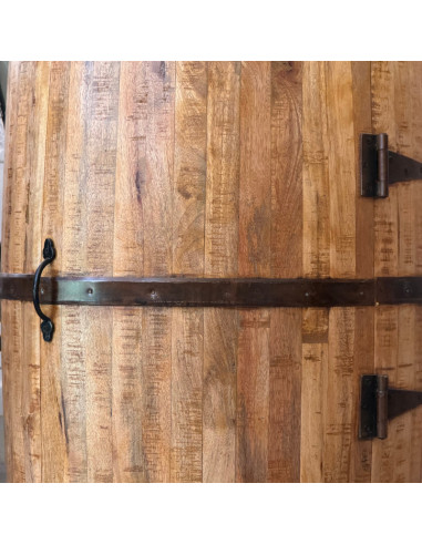 Tonneau de rangement en manguier – 60 x 60 x 90 cm