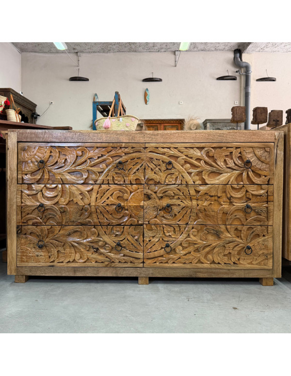 Carved 6-Drawer Chest – 150...