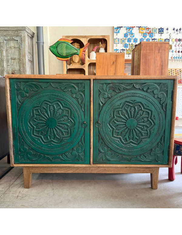 Buffet 2 portes vert en...