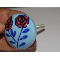 Möbelgriff  mit zwei Rosen
