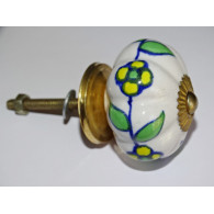 Conjunto de 6 botones de porcelana - Lote 62