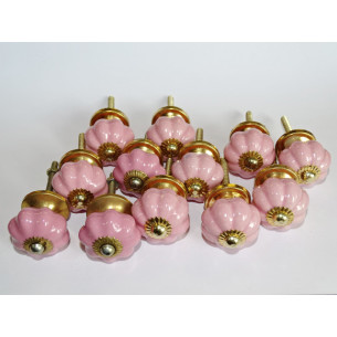 Set of 12 small pumpkin buttons 30 mm LOT 54