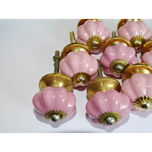 Set of 12 small pumpkin buttons 30 mm LOT 54