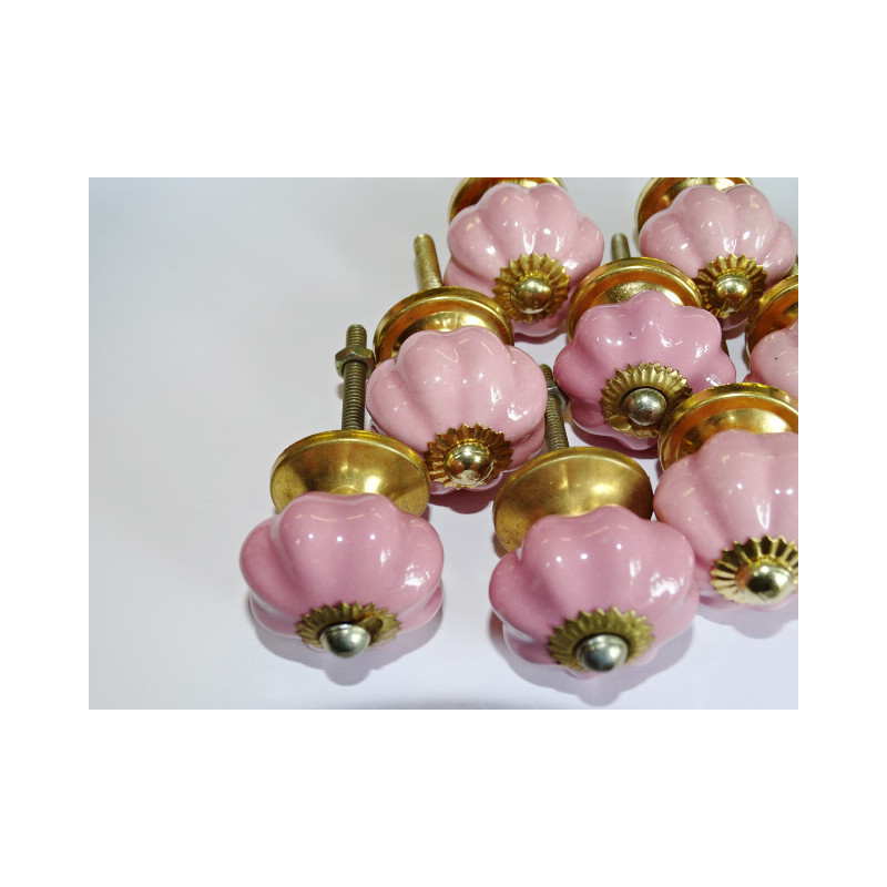 Set von 12 kleinen Kürbisknöpfen 30 mm LOT 54