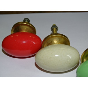 Set of 6 porcelain buttons - Lot 26