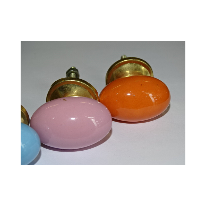 Lot de 6 boutons en porcelaine - Lot 26