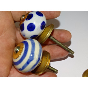 Set of 6 porcelain buttons - Lot 6