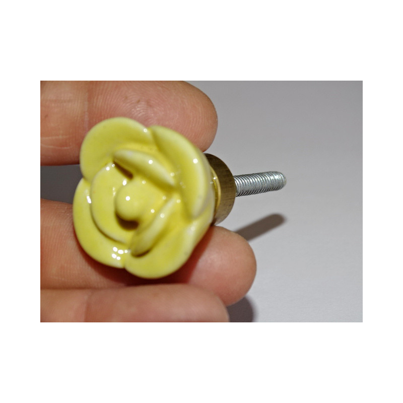 Handle porcelain furniture yellow pink style